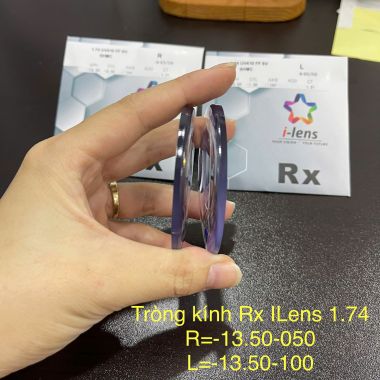 Tròng Kính Cao Cấp iLens RX 1.74 BLUE BLOCK UV410 SHMC