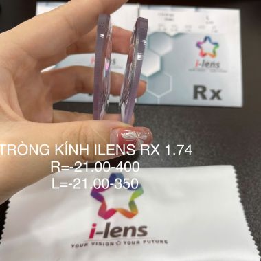 Tròng Kính Cao Cấp iLens RX 1.74 BLUE BLOCK UV410 SHMC