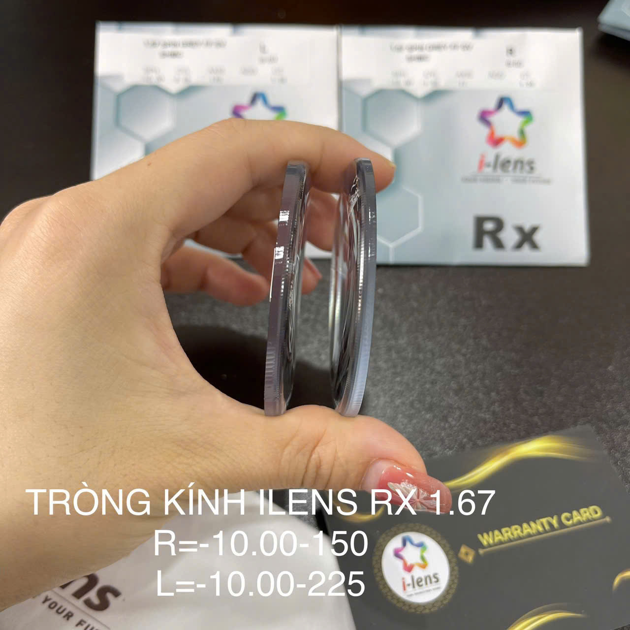 Tròng Kính Cao Cấp iLens RX 1.67 BLUE BLOCK UV410 SHMC